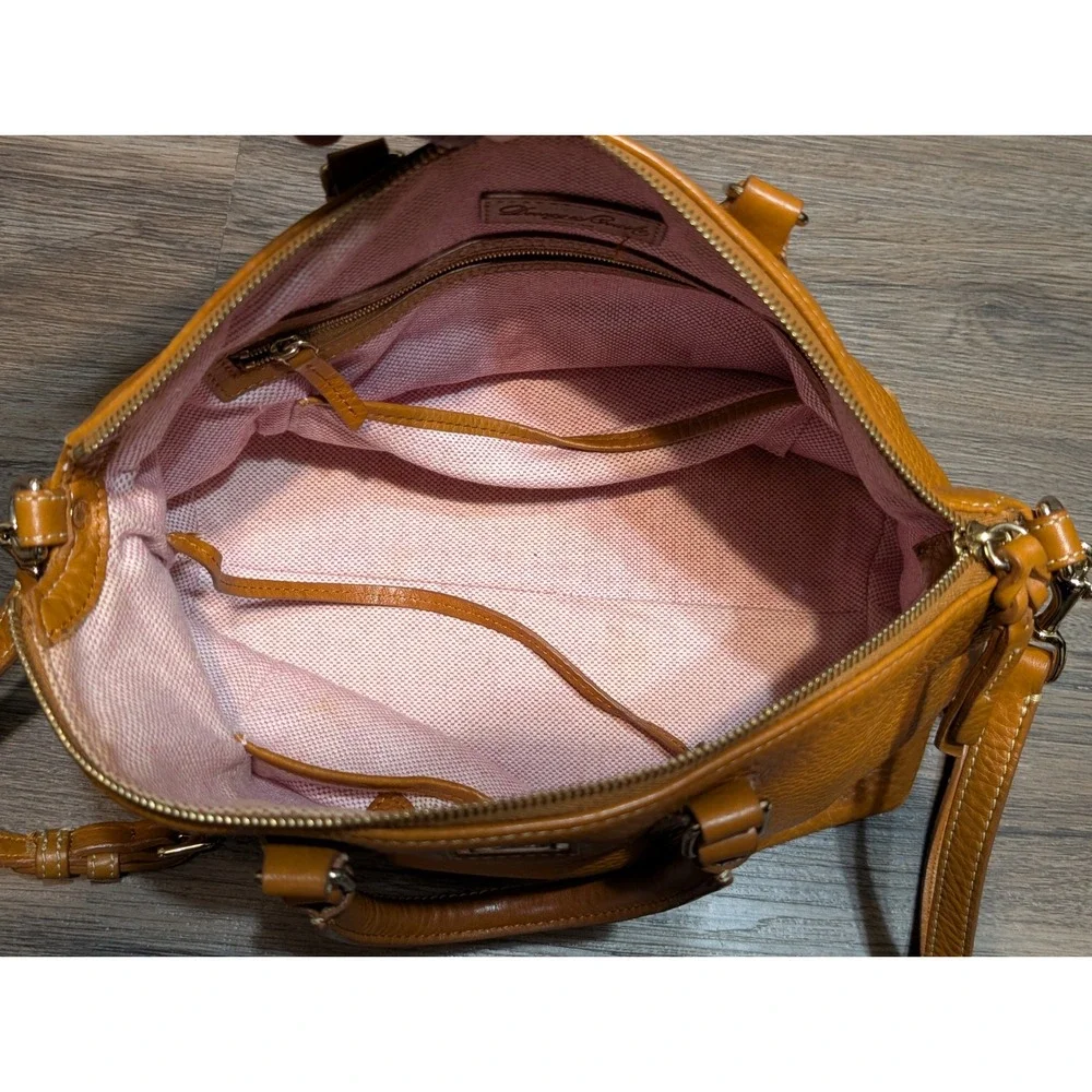 Vintage Dooney Bourke Pebble Grain‎ Leather Satchel Shoulder Bag